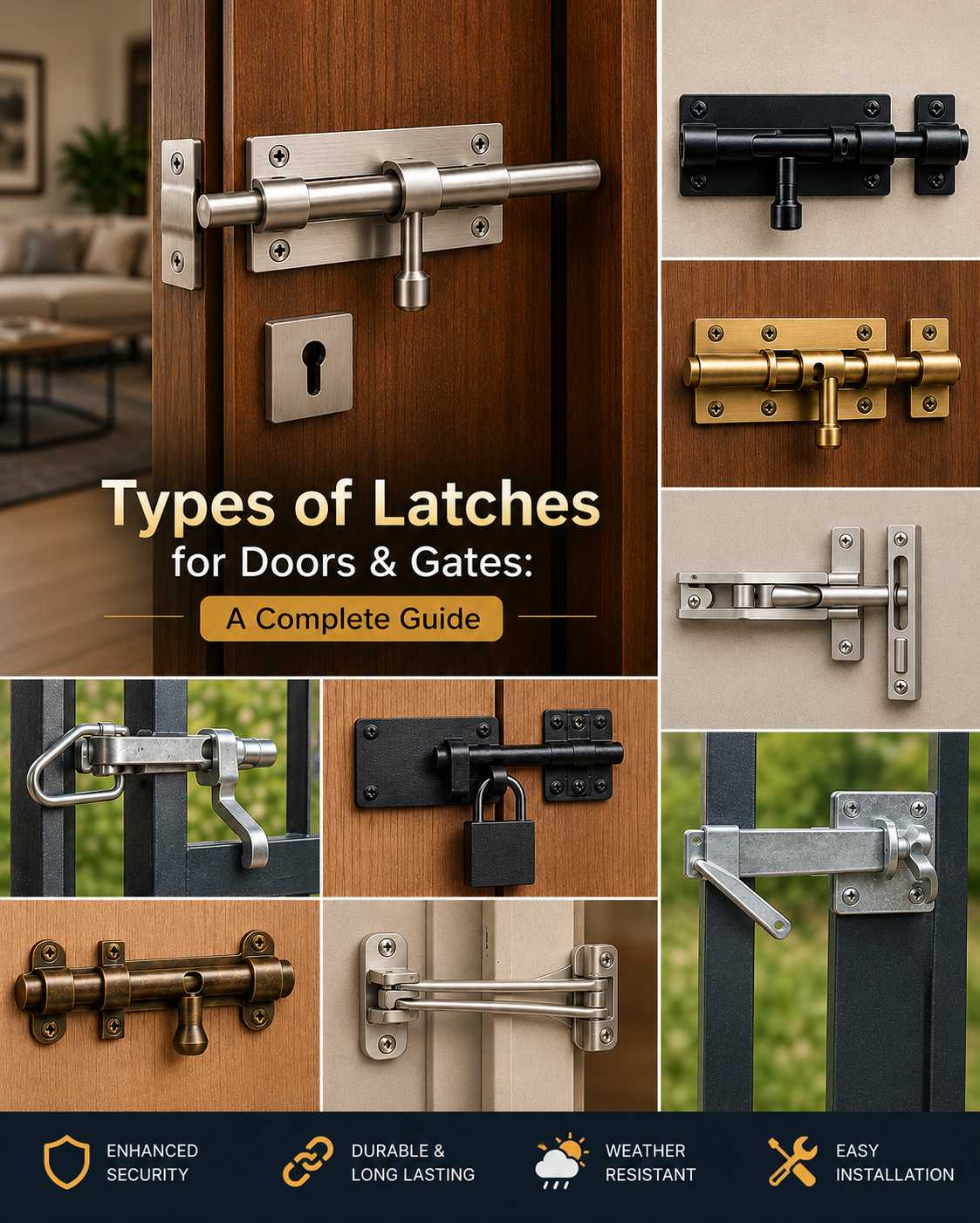 Types of Latches for Doors Gates A Complete Guide